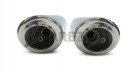 For Royal Enfield Classic 650 Silver Stallion Exhaust Silencer Pair Polished - SPAREZO